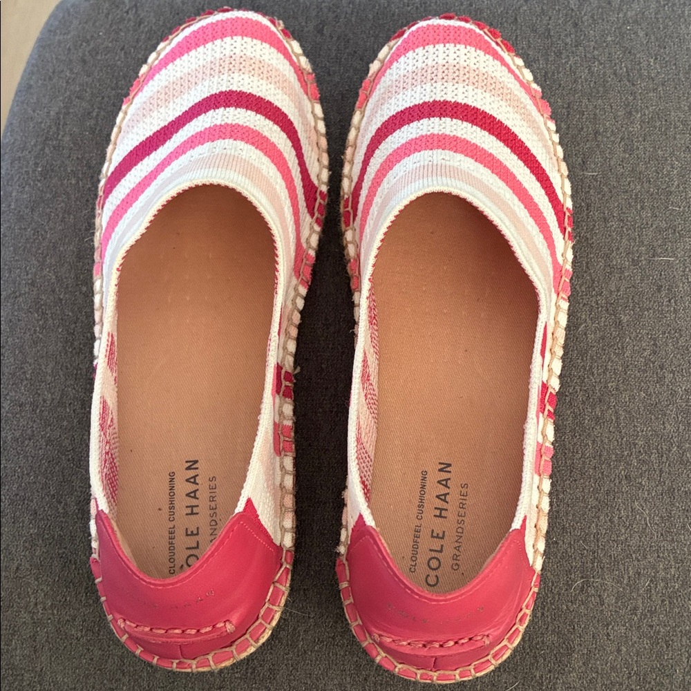 Cole Haan Pink and White Knit Flats - Picture 6 of 6